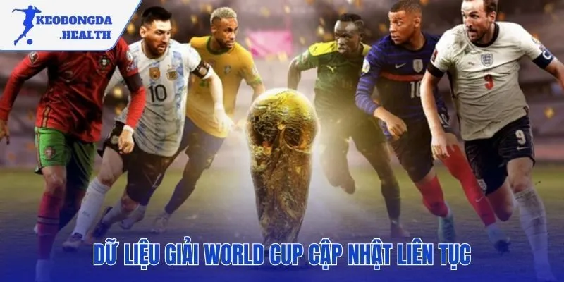 Nguồn dữ liệu sống cho giải World Cup luôn chính xác